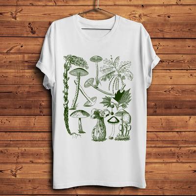 Houba Odrůda Houby Rostlina Vtipné Přírodní Tričko Unisex Krátký Rukáv Kulatý Výstřih Ležérní Tričko Unisex Streetwear Tričko Prodyšné