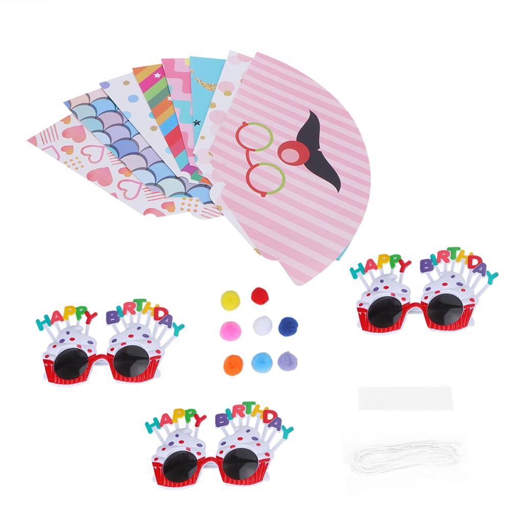Geburtstag Lustige Brillen und Faltbare Partyhüte Geburtstag Zubehör für Kinder Erwachsene