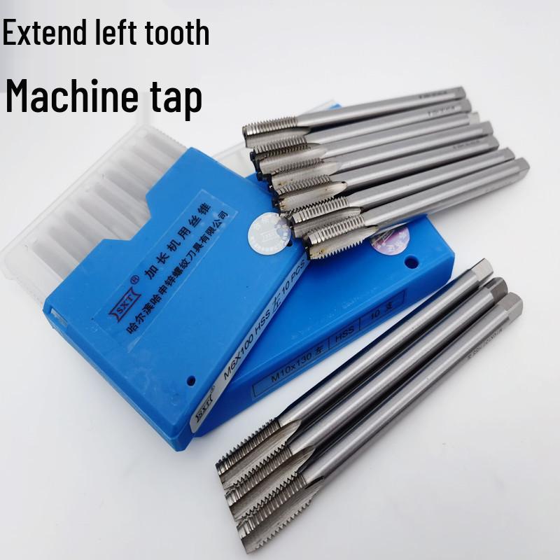 Extra Long Left-Hand Thread Tap, High-Speed Steel, Available In 3*100/160/200 Sizes