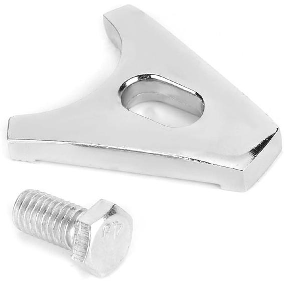 KIMISS SBC Distributor Clamp Chrome Steel Hold Down Clamp Chrome Steel for Chevy V8 V6 for ENGINES 265 283 305 307 327 350 383 400 396 402 427 454