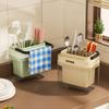 Multi-Functional Cutlery Drainer Compartment Drain Tableware Drying Rack Detachable Household Chopsticks Storage Rack