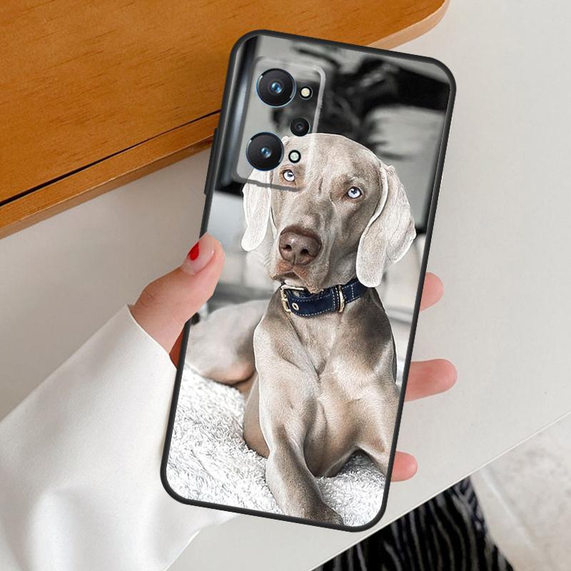 Weimaraner Dog For Realme 12 Pro Plus 11 10 9 C67 C55 C53 C51 C31 C35 C33 C30 C21Y C25s GT5 GT Neo 6 Case