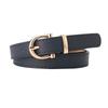 Cintura da donna in pelle PU stile coreano - Semplice cintura decorativa per jeans