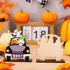 Halloween Decorations Wood Signs Pumpkin Dwarf Table Centerpiece Halloween Table Decor For Home Living Room Decor