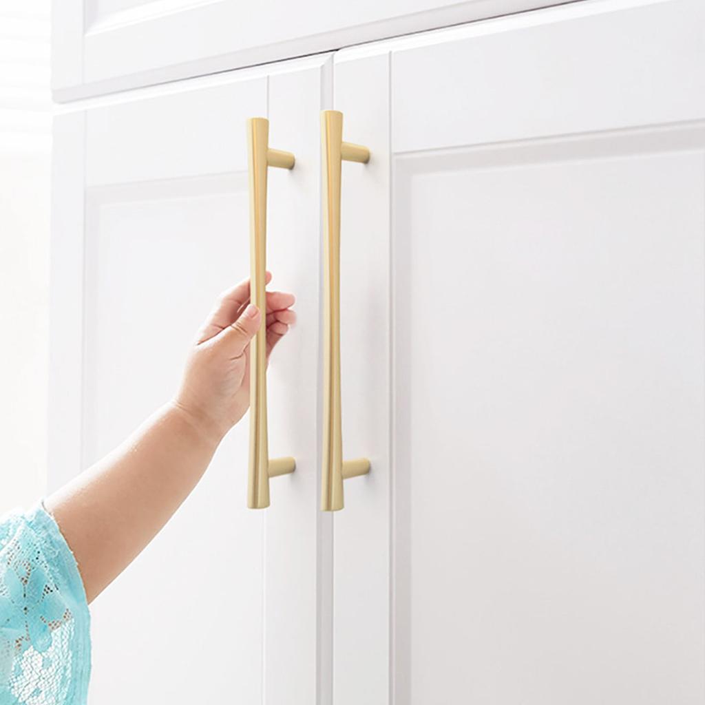 Pair Cabinet Handles Drawer Pulls Dresser Handle Knobs Modern Furniture Handles Simple Installls for Kitchen & Bathroom
