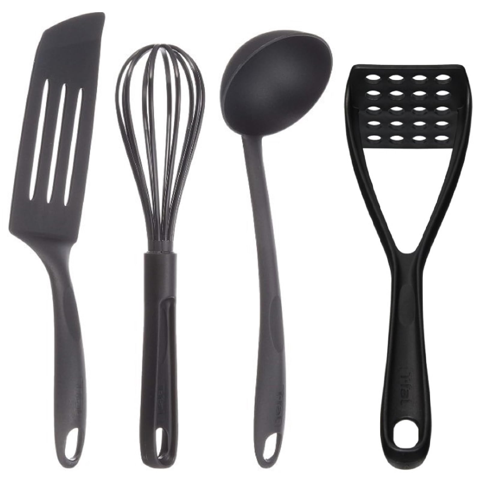 

Kitchen Utensil and Whisk Set 2744S4 [Online Exclusive] T-fal 4-Piece Set Spatula, Ladle, Masher, Epice 4E чёрный