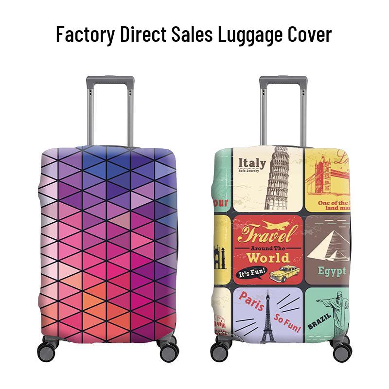 Housse de Protection Élastique Épaisse en Soie de Lait pour Bagages - Housse Anti-poussière et Anti-rayures pour Valise à Roulettes