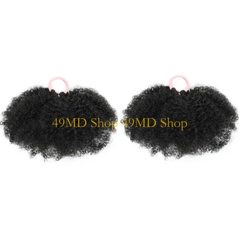 49MD 1 Pair Elastic Hair Bun for Kids Create Fashionable Hairpieces Hair Ornament Great for Birthdays and Special Occasion чёрный