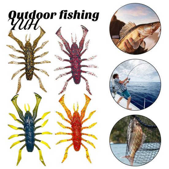 Freshwater Fishing Lures 8Pcs 6cm/2.8g Bionic Insect Soft Bait, Slow Sinking Floating Artificial Lure, Realistic Swimming Baits Swim Bait for