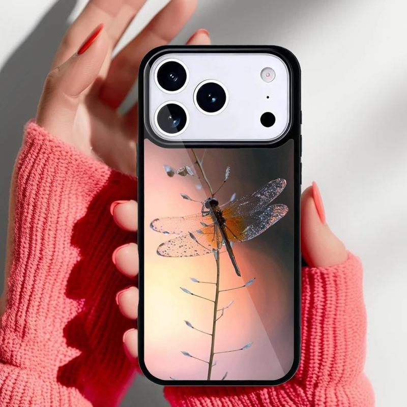 Dragonfly Animal Art Phone Case for iPhone 17 16 15 14 13 Pro Max Back Cover for 12 11 Pro Coque iPhone 13