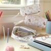 1 Pc Cute Bear Prints Pencil Case Pen Bag Large-capacity Student Stationery Storage Bag Portable Fashion Girly Cosmetic Bag