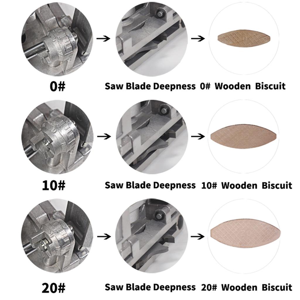 760W Electric Wood Biscuit Joiner Woodworking Tenoning Machine Groover