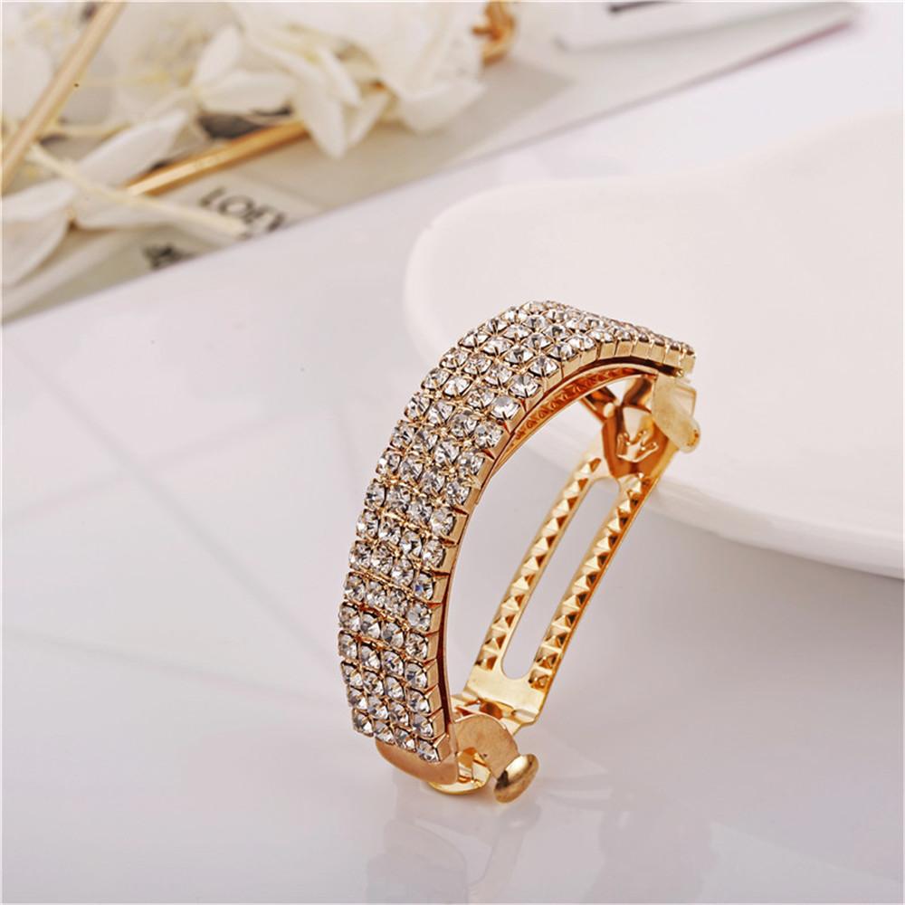 

Модные женские заколки для волос с металлическими стразами для девочек, заколки для волос, зажим для хвоста, женские аксессуары для волос, заколки для волос для девочек