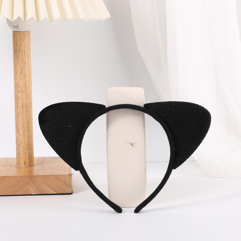 Sex-Accessoires Halloween-Party Maskerade Pussy Girl Kopfschmuck Schwarz Niedliche Pussy-Hasenohren Stirnband