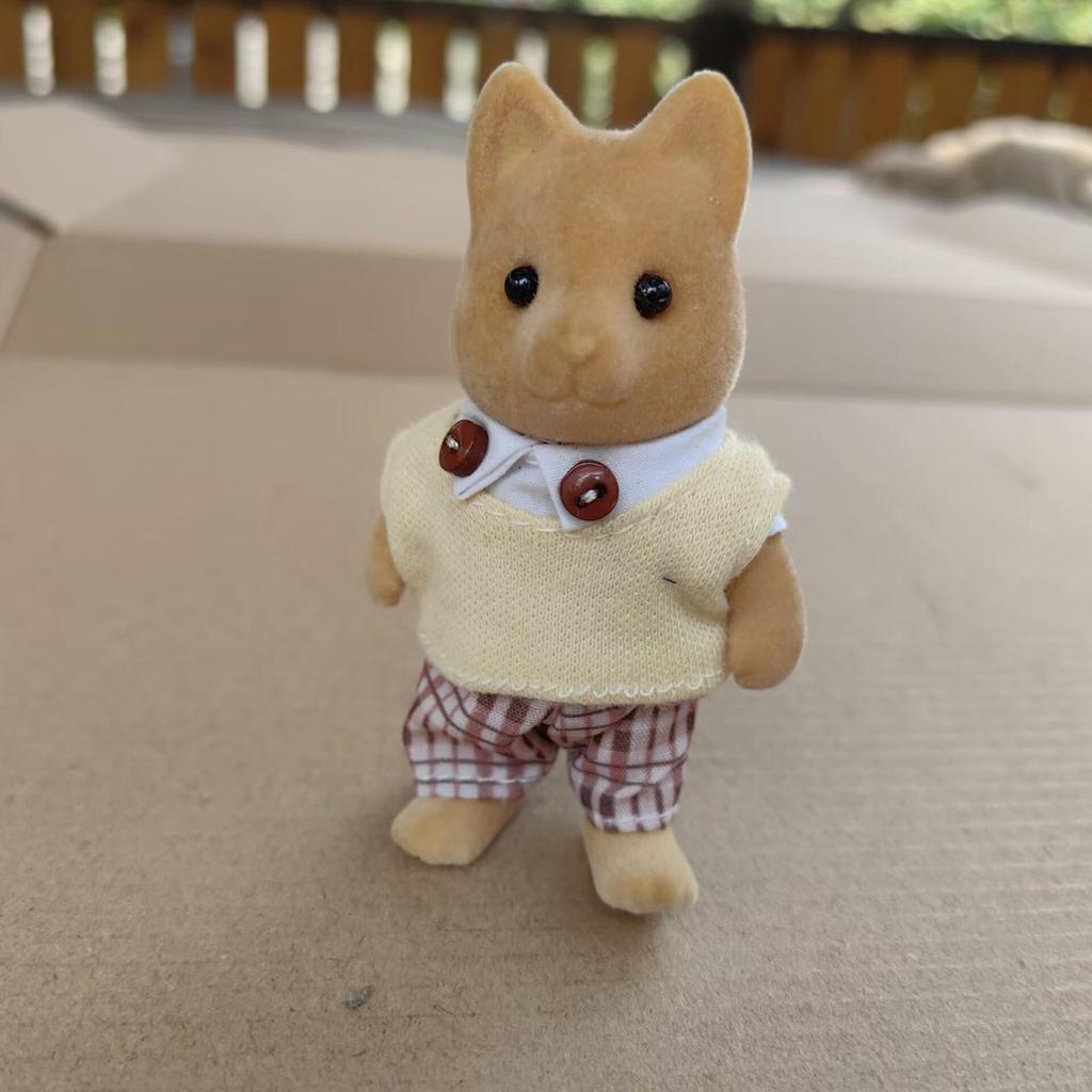 1pcs Forest Animal Family 1:12 Dollhouse Furniture Mini Rabbit Bear Dog Cat Pets Dolls Figure Toy Dolls Kids Gifts