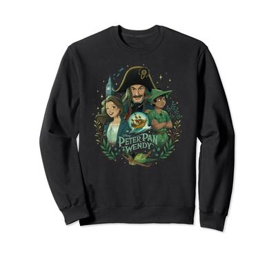 Disney Peter Pan & Wendy Illustrierter Charakter Disney+ Sweatshirt