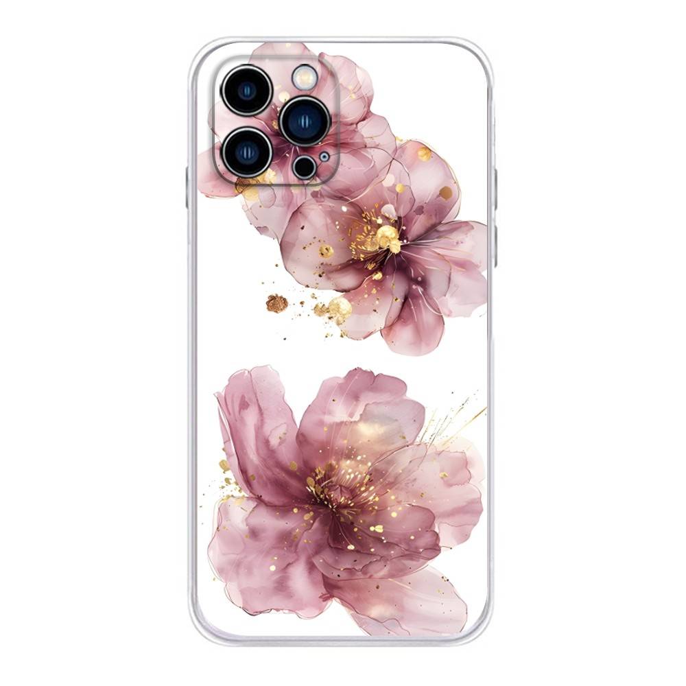 

Anemoni flowers Phone Case For iPhone 17 16,15,14,13,12,11 Plus,Pro,Max,XR,Plus,E,Mini Transparent Soft Cover iPhone16promax