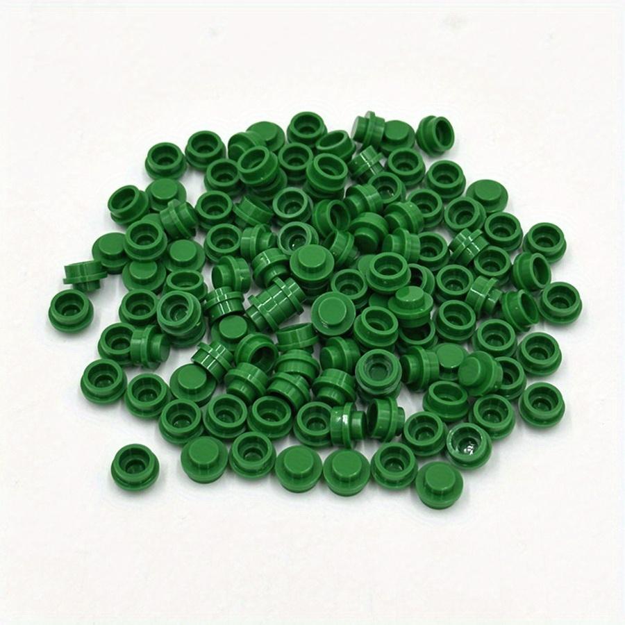 100pcs DIY Building Blocks 1x1 Round Plate Pixel Art Kit Brick Bulk Compatible 4073 Anime Figure Enlighten Gift for Children