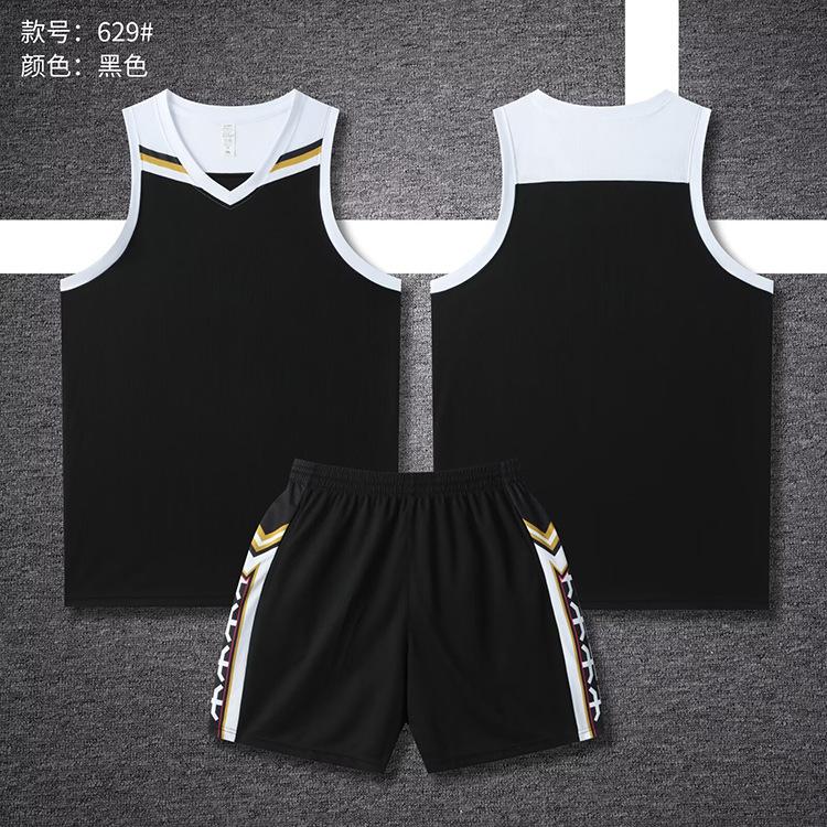 

Basketball Suit Boys Game Jersey Adult Children S Village Ba Breathable Sports Training Suit Vest Printing Summer 6XL чорний