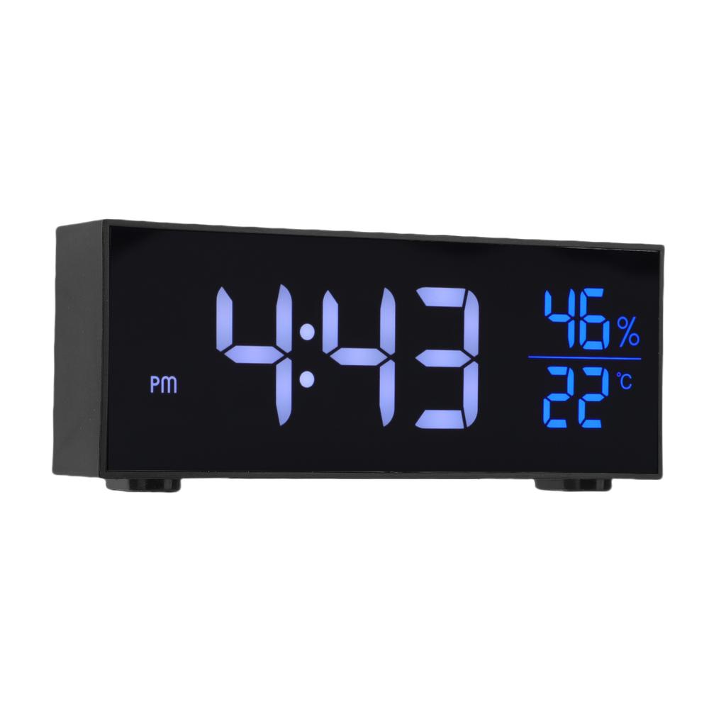 Digital Alarm Clock 2.15 Inch LED Display Dual Alarms Adjustable Volume Dimmable 12H 24H Electronic Desk Clock with