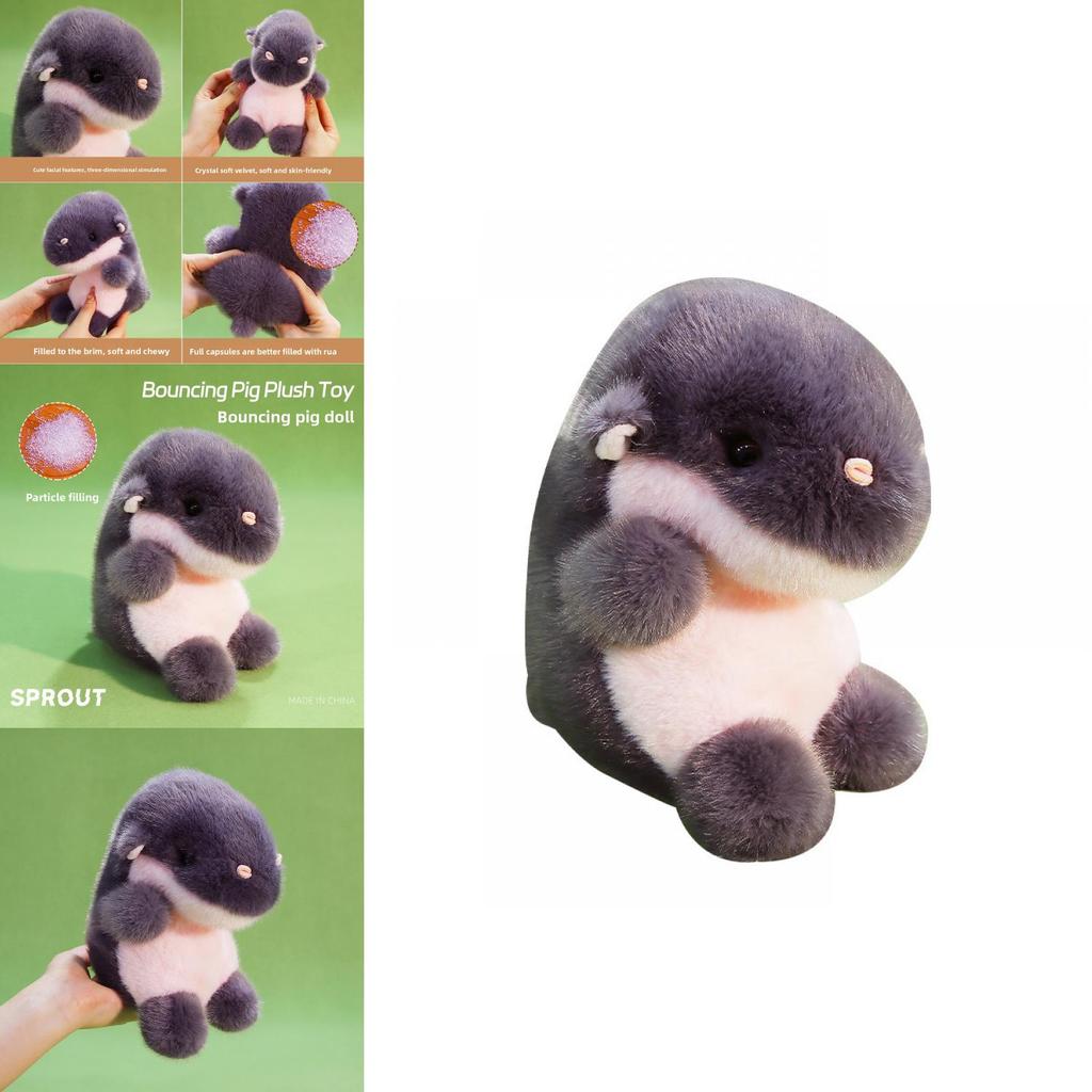 Plush Jumping Pig Toy With Soft Pp Cotton Filling For Stress Relief And Birthday Gift