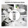 Stainless Steel Floor Drain Filter Washbasin Leak Plug Stainless Steel Odor Proof Bouncing Core Drains Hair Catcher Sink Straine