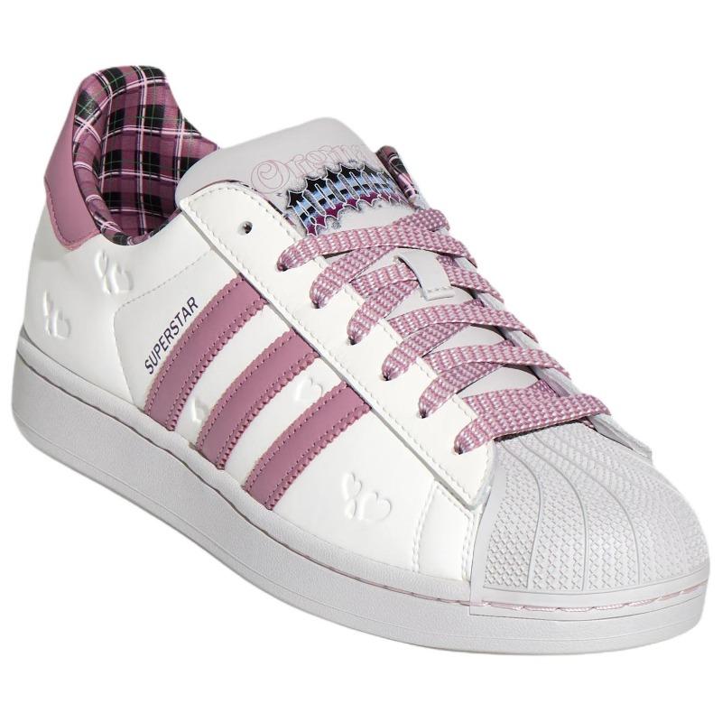 adidas Originals Superstar 2 Día de San Valentín Edición Limitada Cómodas Clásicas Zapatillas Deportivas Unisex Blancas Moradas KZ7157