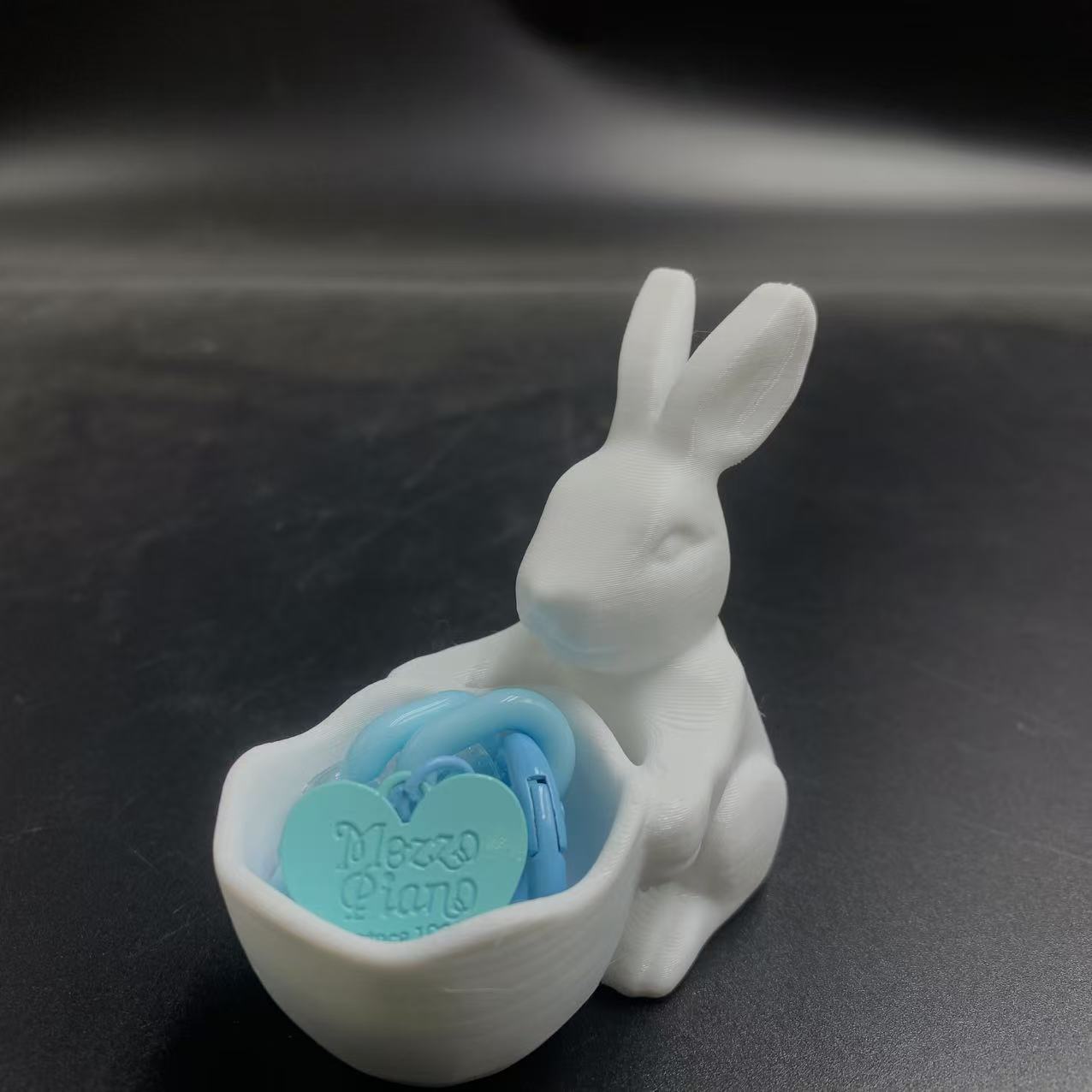 1 шт. 3D-печать Пасхальный декоративный конфетный милый конфетный горшочек изысканный Пасхальный кролик декоративное украшение 4.2cm*6.9cm белый