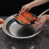 Round Stainless Steel Steamer Rack with Fine Mesh Thickened Heat-Resistant Steamer Basket for Pots Rust-Proof Dumplings Vegetables Seafood Cooking