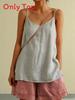 Cotton Linen Sleeveless Tank Top For Women Summer Casual Breathable Fashionable