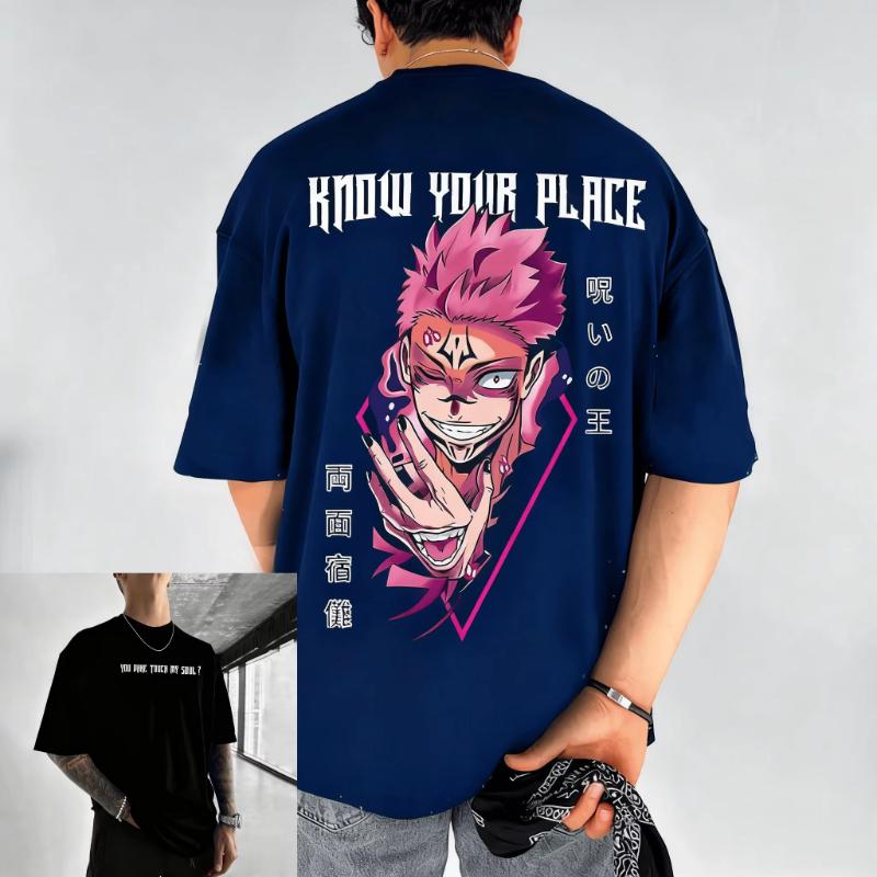 

New Oversized Graphic T Shirt Men Anime Jujutsu Kaisen Women Short Sleeve Tee Streetwear Casual Top Summer Fashion Y2k Clothes S