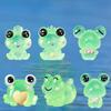 1 Stück leuchtende Frösche Mini-Figur Mi-cro Landschaftsdekoration Frosch Feengarten DIY Miniaturien Heimdekorationszubehör