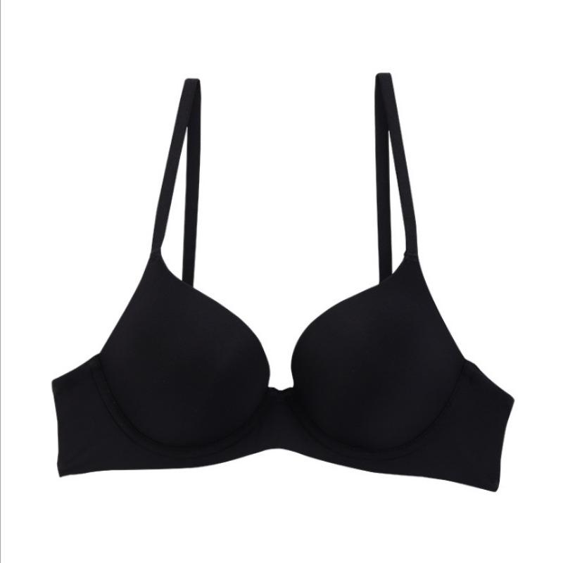 Large Size Underwear, Large Breasts, Small Anti-sagging Women's Seamless and Thin Soft Steel Rings Gather Bras, Bras