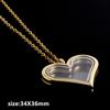 1pcs Alloy Pendant Magnet Locket Necklace Water Droplet Rectangle Heart Necklaces For Women Men DIY Photo Stainless Steel Chains