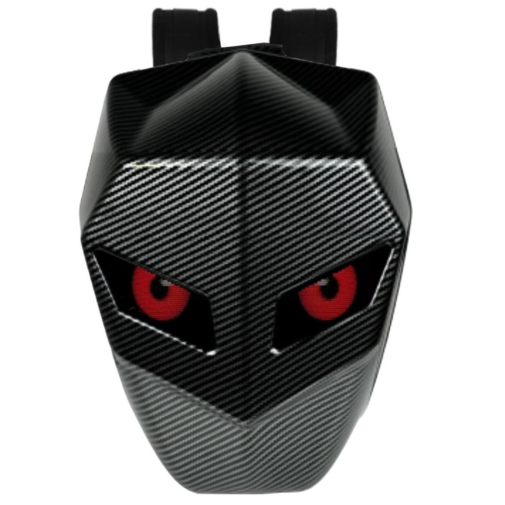 Motorradrucksack mit LED-Programmierbildschirm Kohlefasertextur Wasserdicht Hartschale Helm