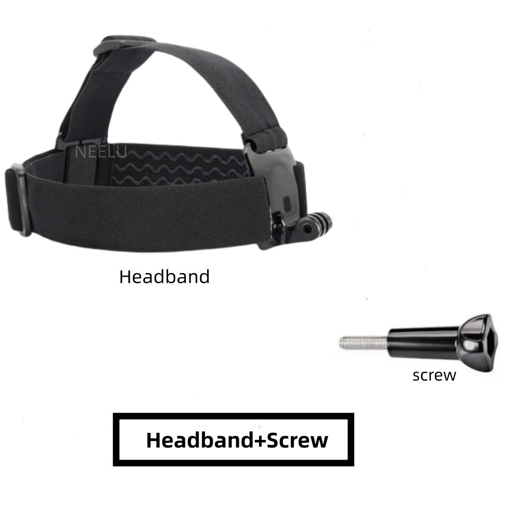 Head Strap Adjustable Universal Mobile Phone Clip Fix Mount for Gopro Hero 12 10 9 8 7 6 5 for iPhone Xiaomi Samsung Huawei