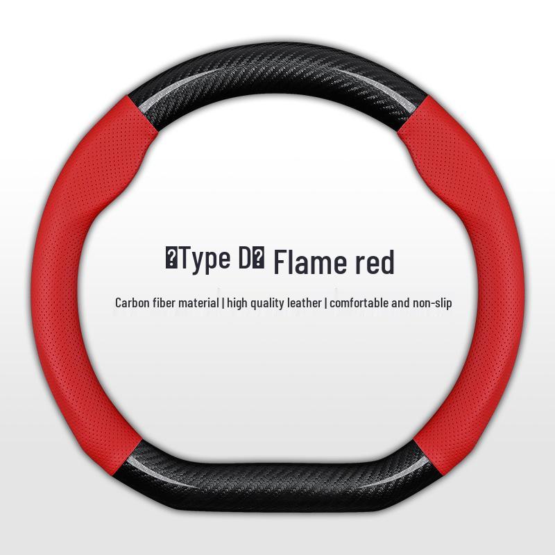 Genuine Leather Steering Wheel Cover for Qoros 3, 3 SUV, and 5 SUV - Four Seasons Universal Fit