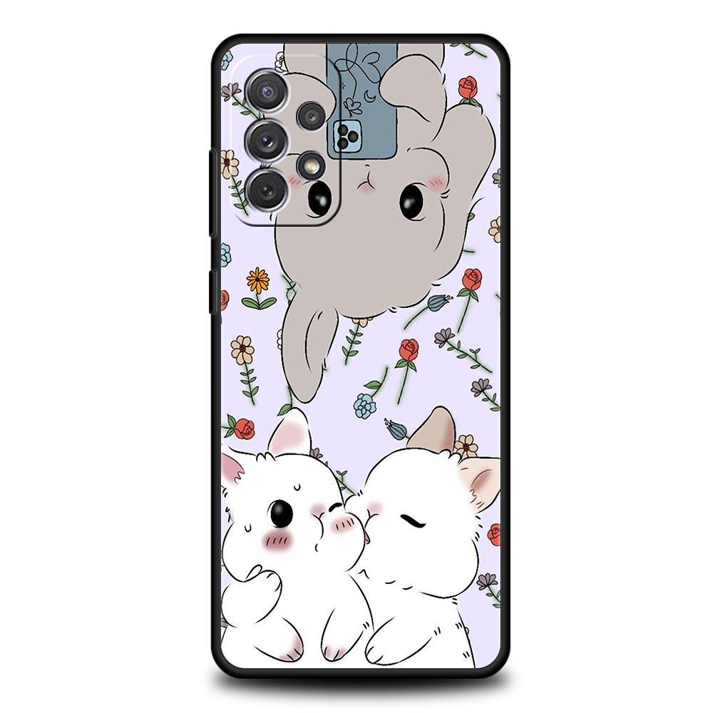 Cute Colorful Rabbit Phone Case for Samsung A51 A71 A21S A12 A11 A15 A25 A31 A41 A23 A33 A53 A73 A03S A05S A13 5G A35 A55 Cover