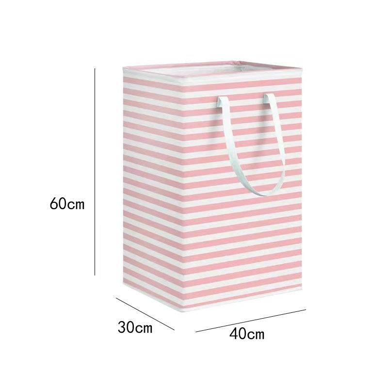 Foldable Cotton Linen Laundry Toy Storage Basket - Waterproof, Large Capacity