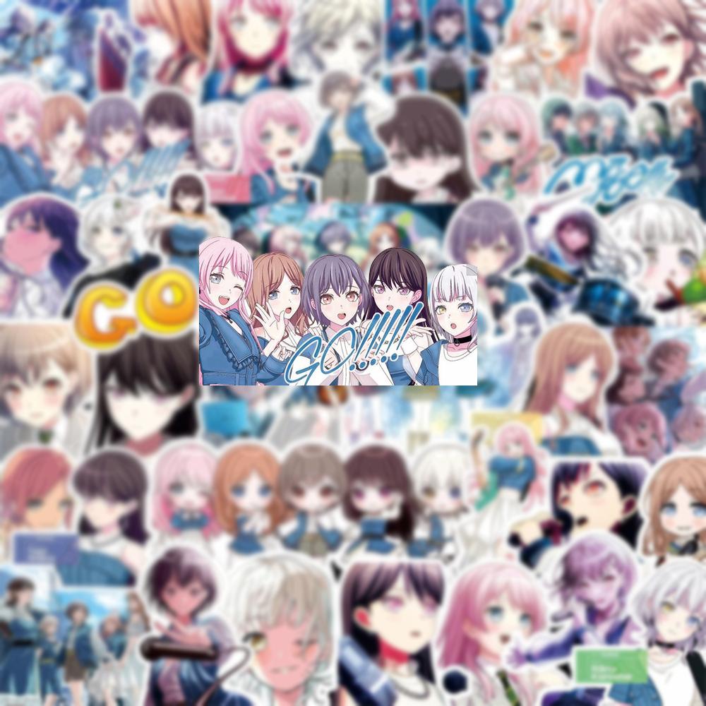 80pcs Kawaii Girls BanG Dream Stickers Mygo Anime Sticker Cute Takamatsu Tomori Anon Chihaya Rana Kaname Cartoon Decals