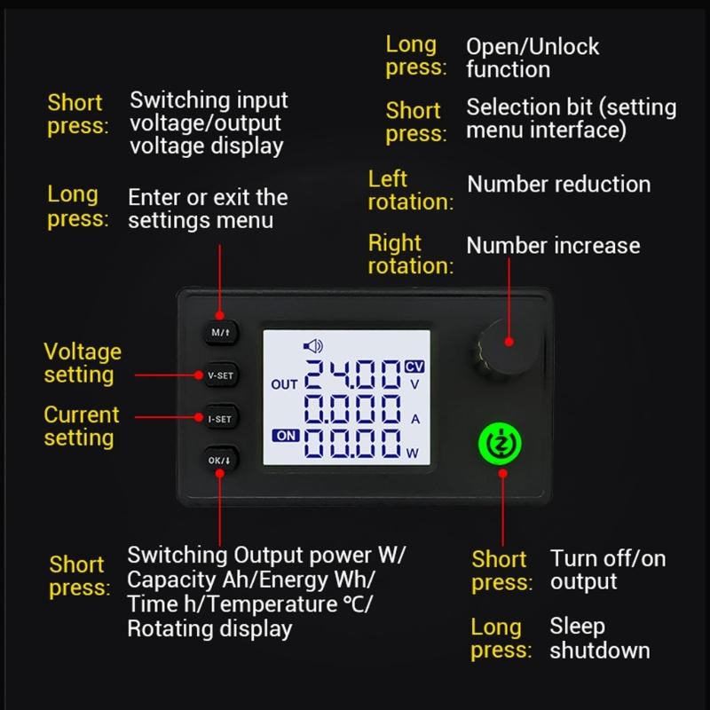 Adjustable Voltage Regulator 150W Voltage Regulated Power Supply Constant Voltage and Constant Current Charging Module
