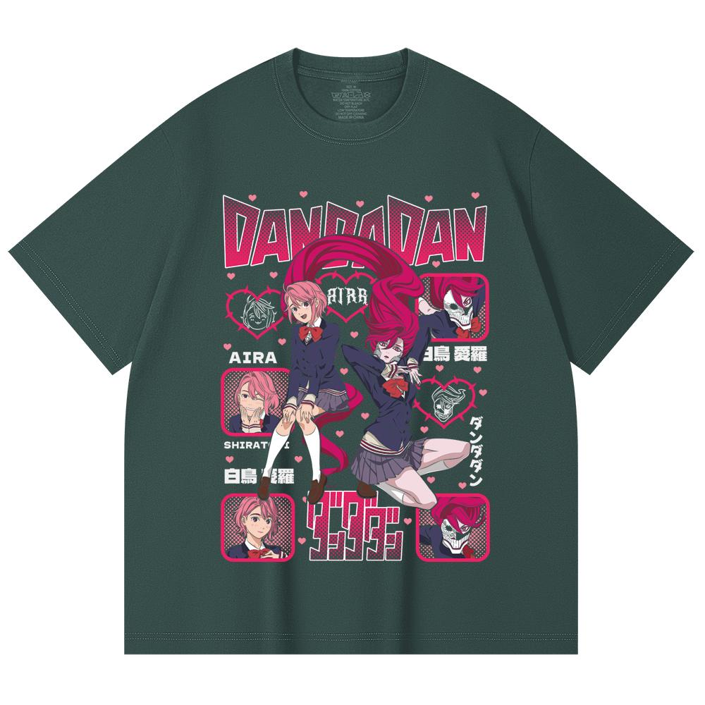 230 Gsm 100% Cotton Dandadan V11 Aira Print Unisex Heavy Cotton T Shirt