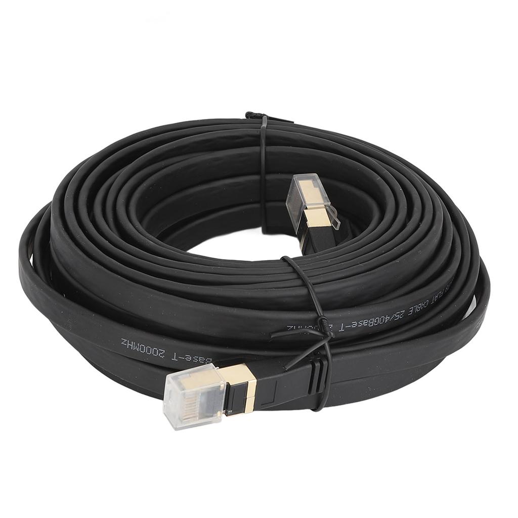 Flat Shielded Cable Cat 8 LAN Cable with RJ45 Connector High Speed 40Gbps 2000MHz Network Cable 10