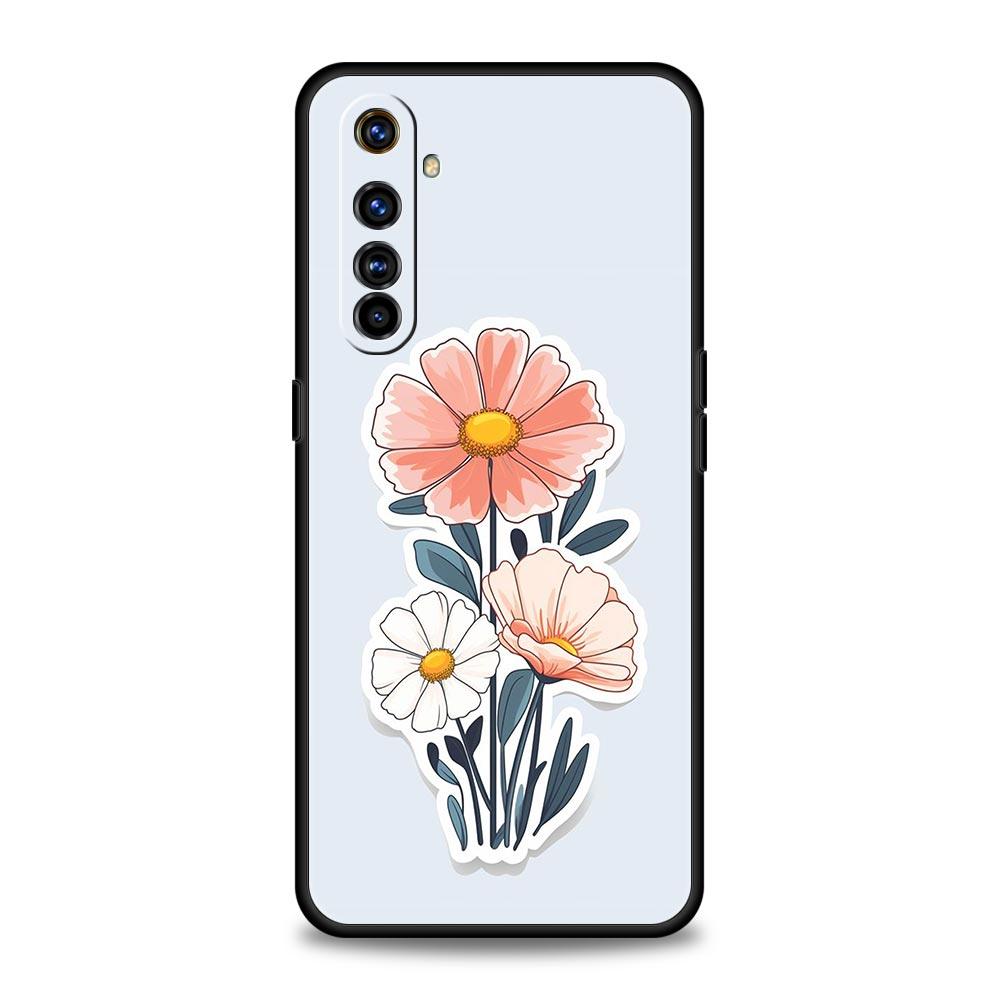 Cute Cartoon Candy Painted Phone Case For Realme 12 11 10 9 8 5G 7 6 GT5 GT3 GT2 Pro Plus C21 C11 C25 C35 GT Neo 2 3 3T 5 Cover