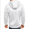 Men's 2023 Sports Fitness Jacquard Hoodie with Multi-Zipper Pockets