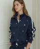 Ourhope Margaret Embroidery Track Jacket - Navy