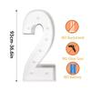 93cm Giant Figure Balloon Filling Box with Lights 1st Birthday Balloon Number 30 40 50 Balloon Frame Wedding Decor Baby Shower