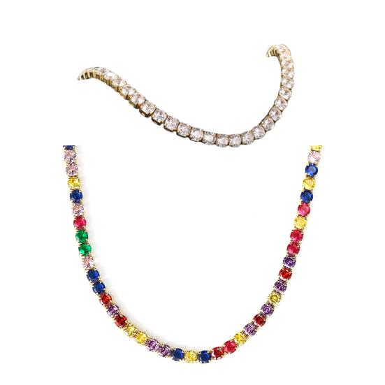 Colier Choker Bijuterii Hip Hop geometrice Colier strălucitor colorat Bijuterii Cadouri