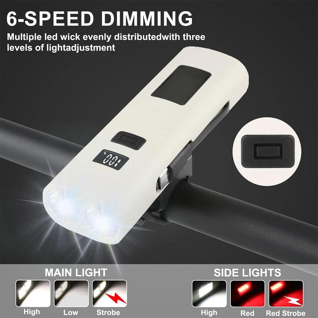 Flashlight With Clip Induction Led Magnetic Waterproof Digital Display Power Bank Rechargeable Usb For Bike High Brightness Mini