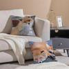 funny foxy photograph Cushion Cover Throw Pillow Cover Hidden Button Durable Polyester Chair Cushion